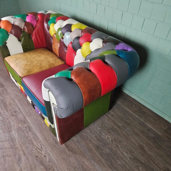 Chesterfield Bank Leder Model Carnaval 1,63 m - Afbeelding 8
