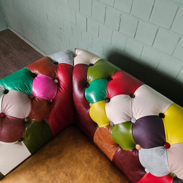 Chesterfield Bank Leder Model Carnaval 1,63 m - Afbeelding 5