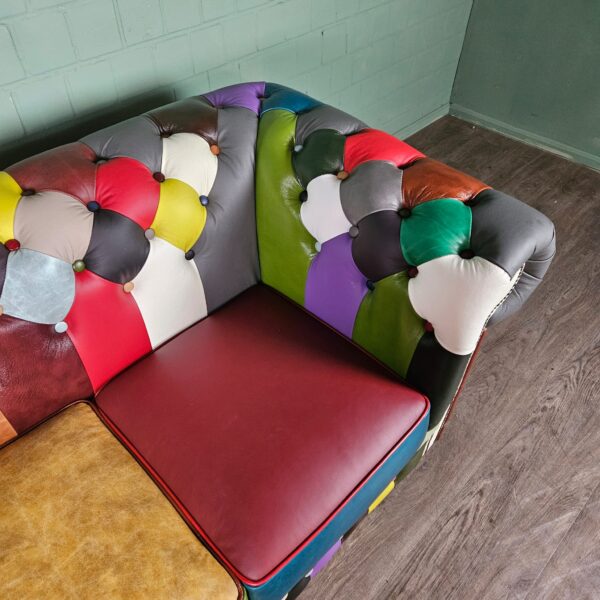 Chesterfield Bank Leder Model Carnaval 1,63 m - Afbeelding 6