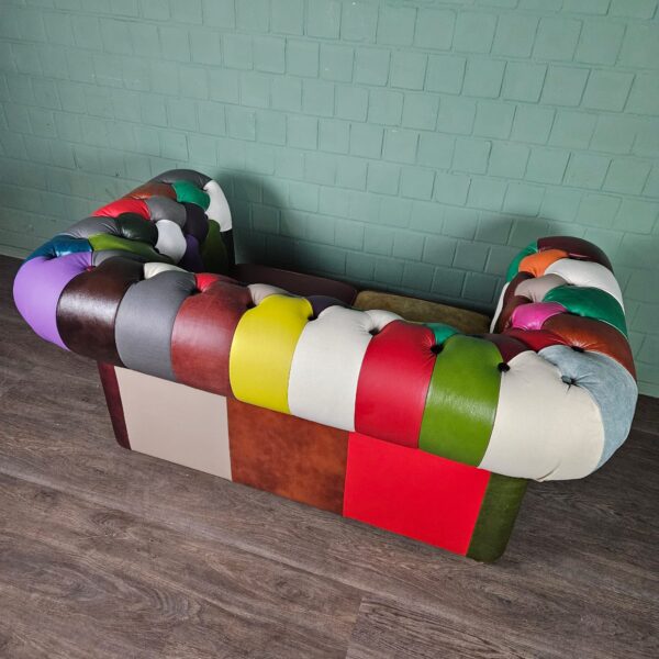 Chesterfield Bank Leder Model Carnaval 1,63 m - Afbeelding 9