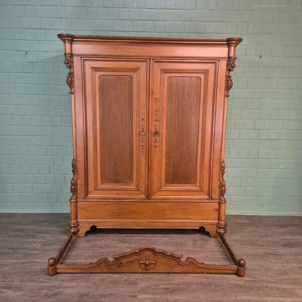 Kast Kledingkast Biedermeier 1840 Eiken - Afbeelding 29
