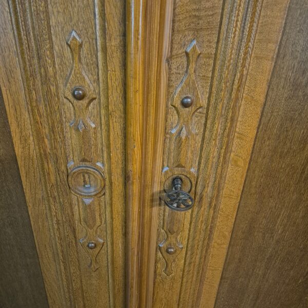 Kast Kledingkast Biedermeier 1840 Eiken - Afbeelding 15
