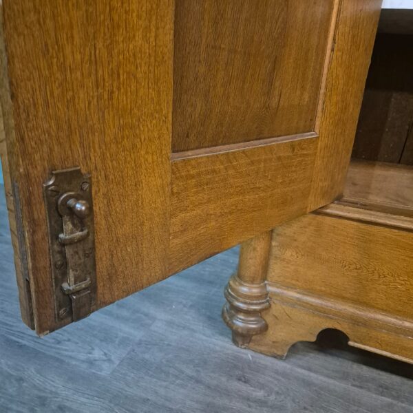 Kast Kledingkast Biedermeier 1840 Eiken - Afbeelding 20