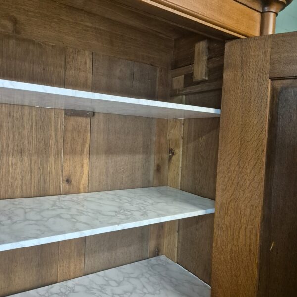 Kast Kledingkast Biedermeier 1840 Eiken - Afbeelding 25