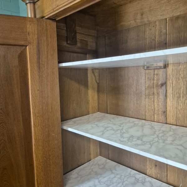 Kast Kledingkast Biedermeier 1840 Eiken - Afbeelding 24