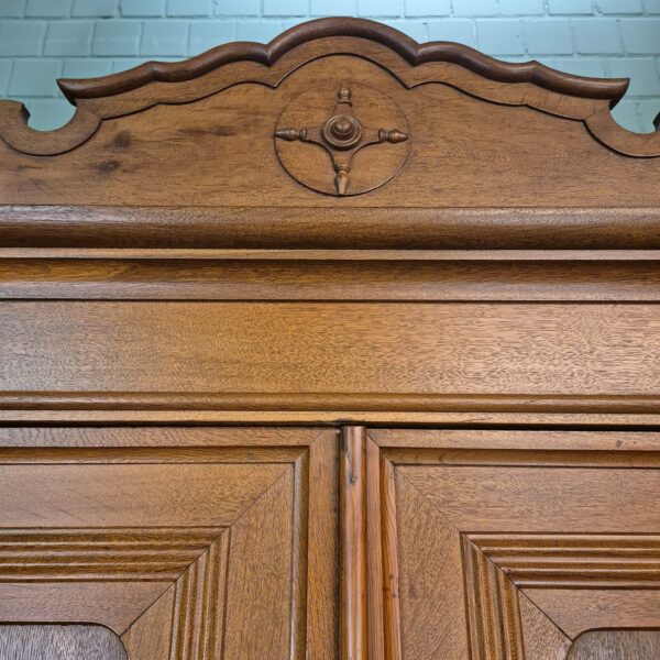 Kast Kledingkast Biedermeier 1840 Eiken - Afbeelding 13