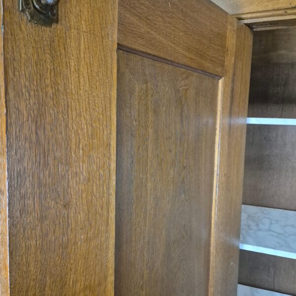 Kast Kledingkast Biedermeier 1840 Eiken - Afbeelding 19