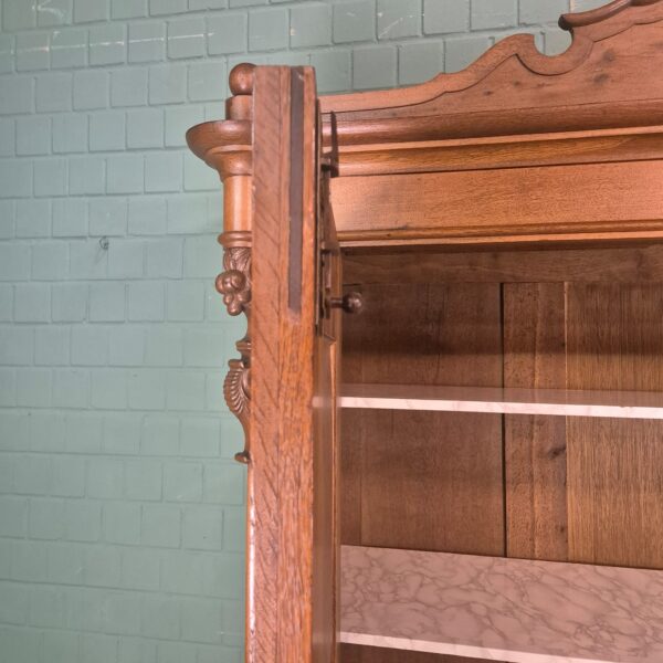 Kast Kledingkast Biedermeier 1840 Eiken - Afbeelding 21