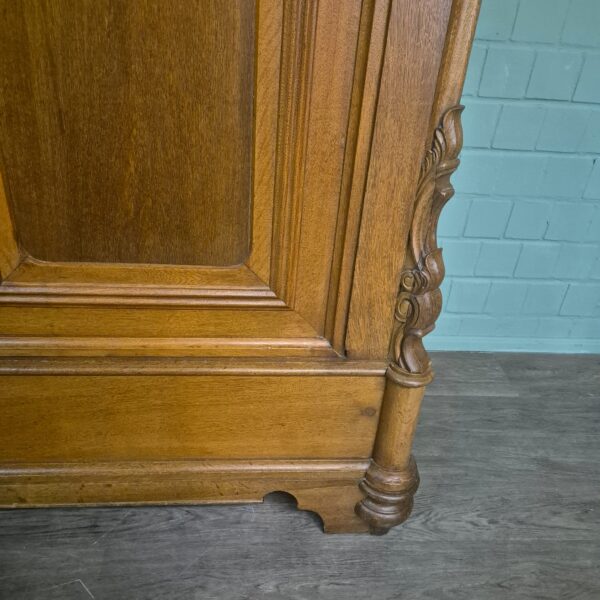 Kast Kledingkast Biedermeier 1840 Eiken - Afbeelding 9