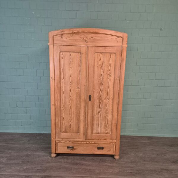 Kast Kledingkast Jugendstil 1900 Grenen - Afbeelding 3