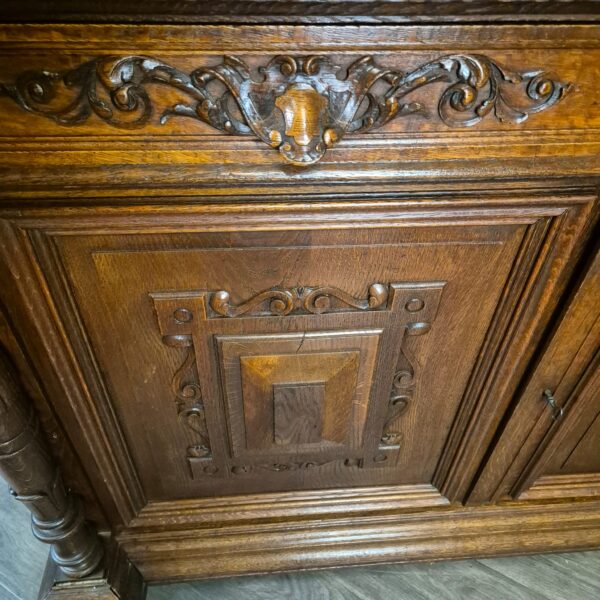 Buffetkast Kast Gründerzeit 1880 Eiken - Afbeelding 8