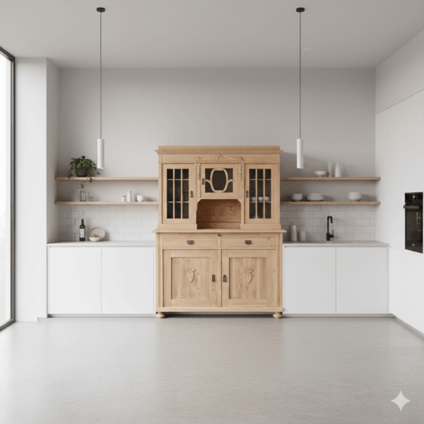 Buffetkast Kast Jugendstil 1910 Grenen - Afbeelding 2