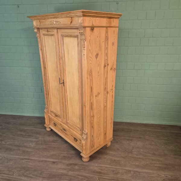 Kast Kledingkast Gründerzeit 1880 Grenen - Afbeelding 4