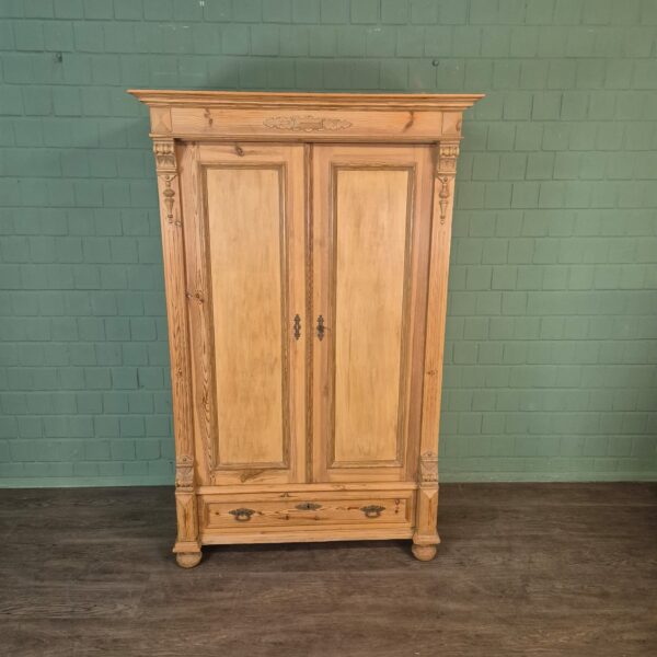 Kast Kledingkast Gründerzeit 1880 Grenen - Afbeelding 3