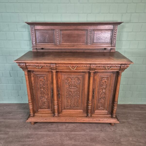 Dressoir Gründerzeit 1880 Eiken - Afbeelding 3