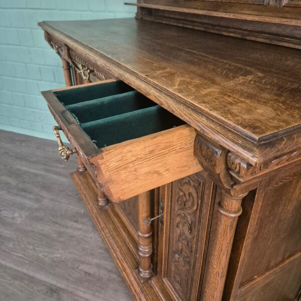 Dressoir Gründerzeit 1880 Eiken - Afbeelding 14