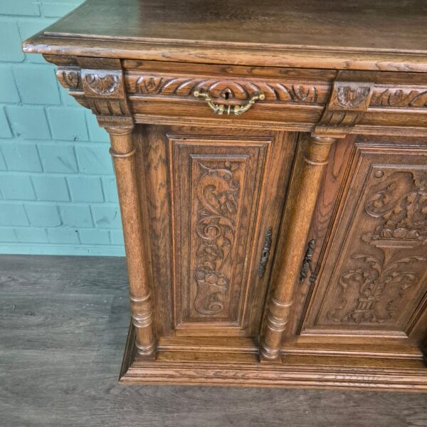 Dressoir Gründerzeit 1880 Eiken - Afbeelding 6
