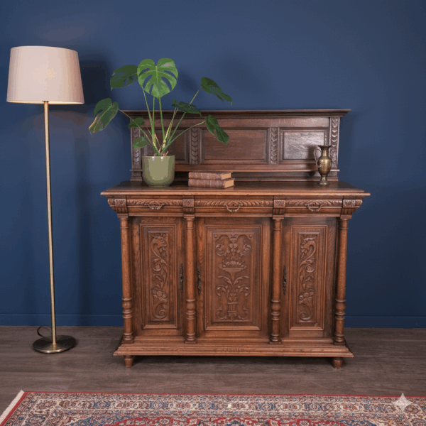 Dressoir Gründerzeit 1880 Eiken - Afbeelding 2