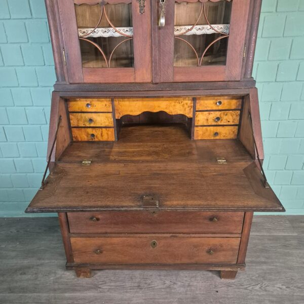 Secretaire Biedermeier 1820 Eiken - Afbeelding 9