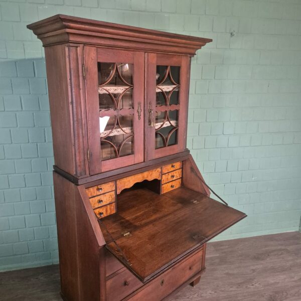 Secretaire Biedermeier 1820 Eiken - Afbeelding 8