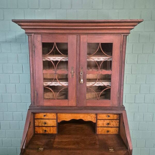 Secretaire Biedermeier 1820 Eiken - Afbeelding 7