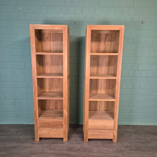 Boekenkast Teak 0,55 m Set