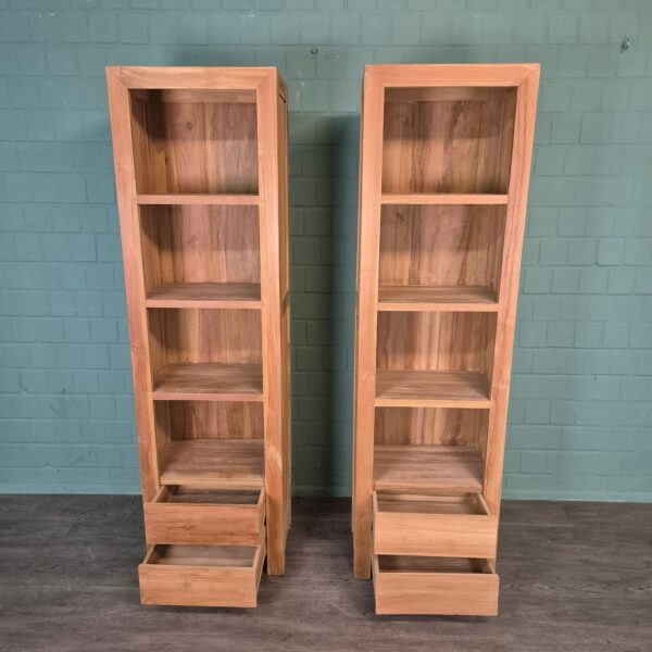 Boekenkast Teak 0,55 m Set - Afbeelding 14