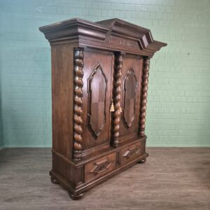 Kast Kledingkast Neo-barok 1910 Eiken