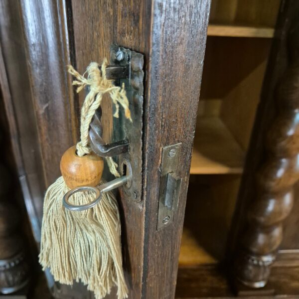 Kast Kledingkast Neo-barok 1910 Eiken - Afbeelding 16