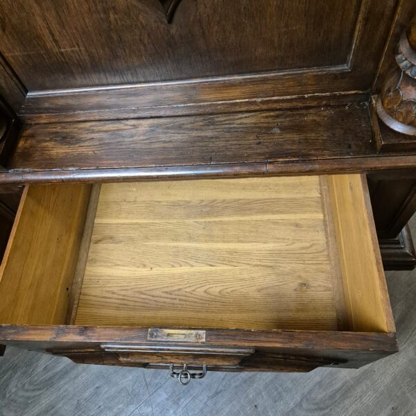 Kast Kledingkast Neo-barok 1910 Eiken - Afbeelding 18