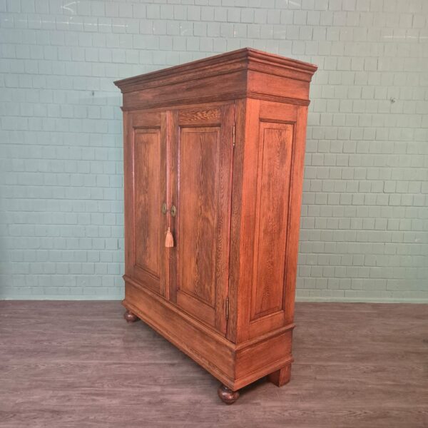 Kast Kledingkast Biedermeier 1840 Eiken - Afbeelding 6