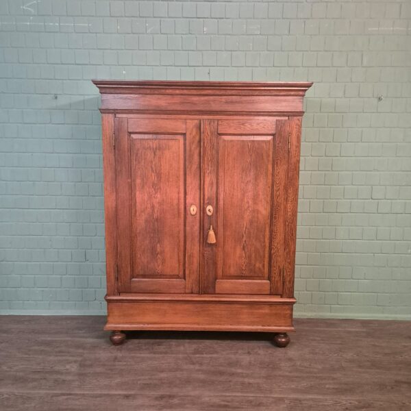 Kast Kledingkast Biedermeier 1840 Eiken - Afbeelding 3