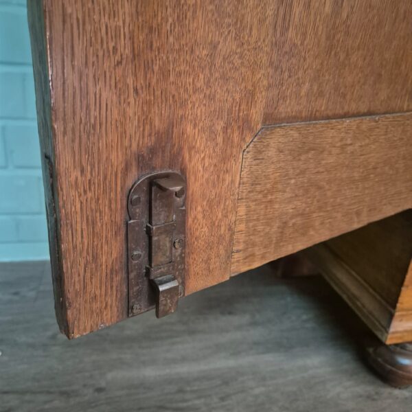 Kast Kledingkast Biedermeier 1840 Eiken - Afbeelding 15