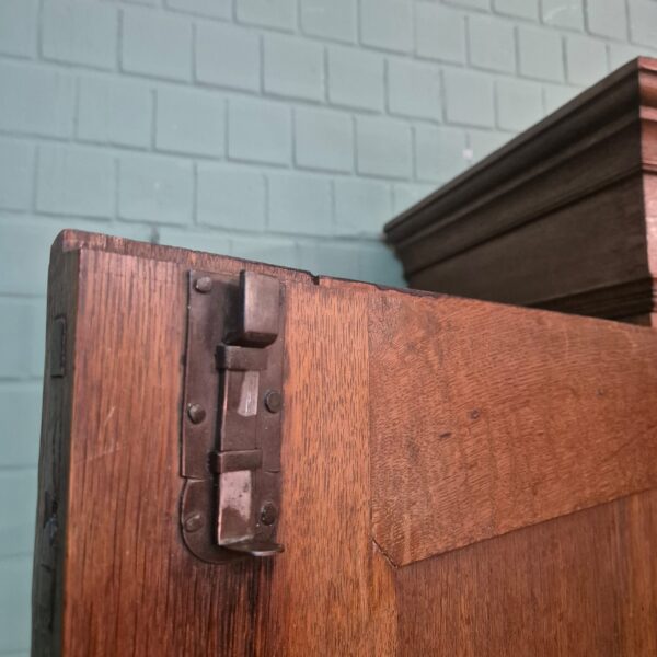 Kast Kledingkast Biedermeier 1840 Eiken - Afbeelding 16