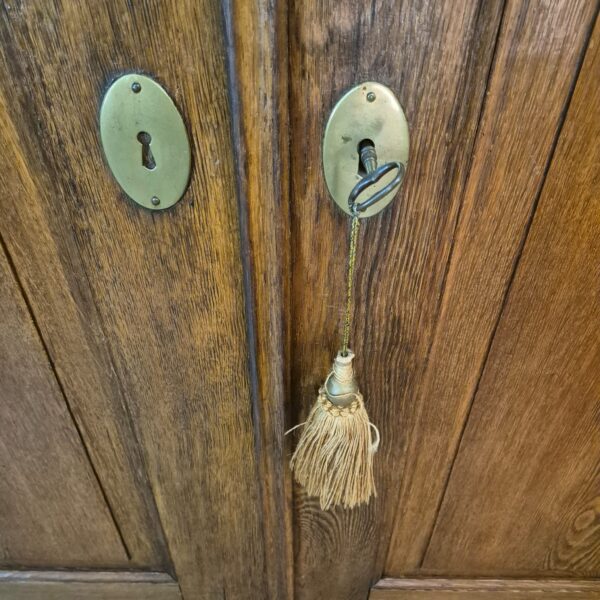 Kast Kledingkast Biedermeier 1840 Eiken - Afbeelding 8