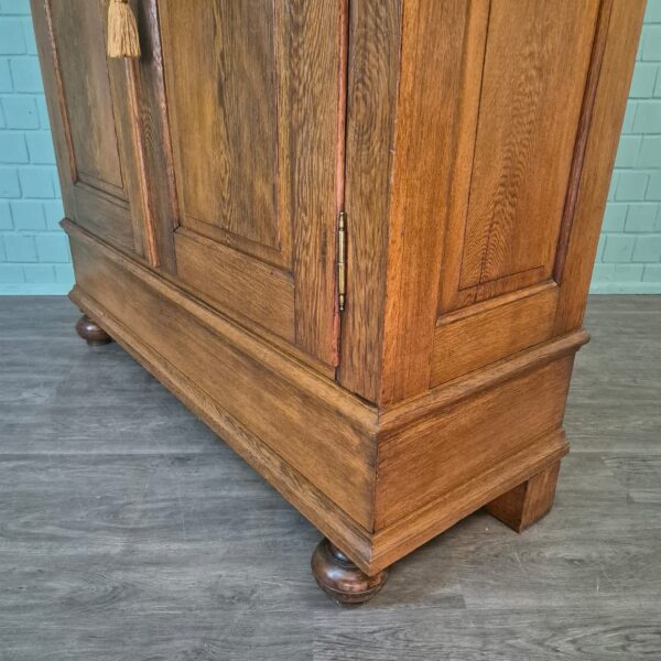 Kast Kledingkast Biedermeier 1840 Eiken - Afbeelding 9