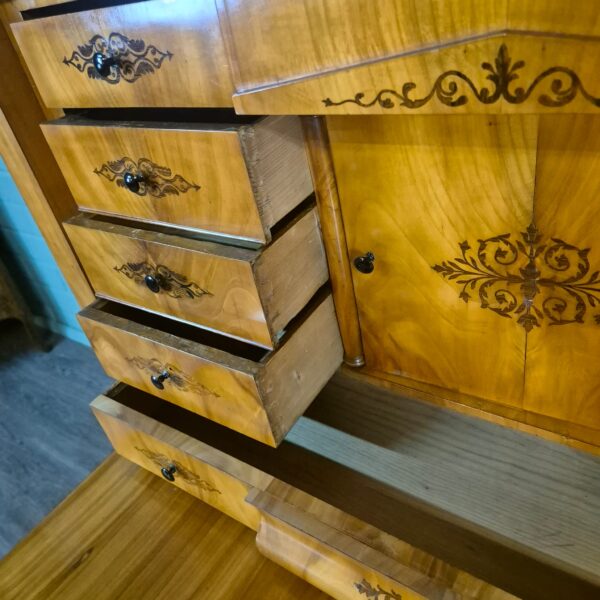 Secretaire Biedermeier 1820 Kersen - Afbeelding 9
