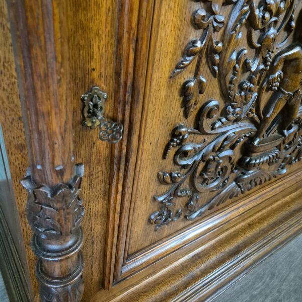 Buffetkast Kast Gründerzeit 1880 Eiken - Afbeelding 11