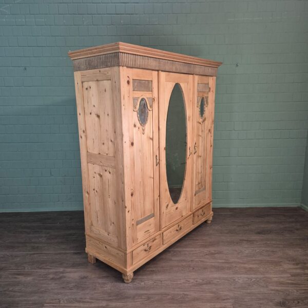 Kast Kledingkast Jugendstil 1910 Grenen