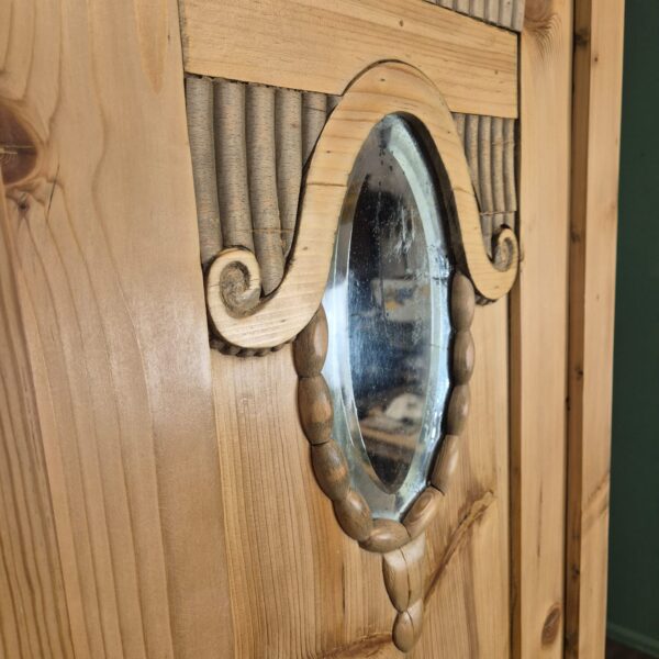 Kast Kledingkast Jugendstil 1910 Grenen - Afbeelding 8