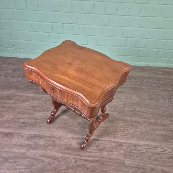 Naaitafeltje Biedermeier 1850 Mahonie - Afbeelding 6