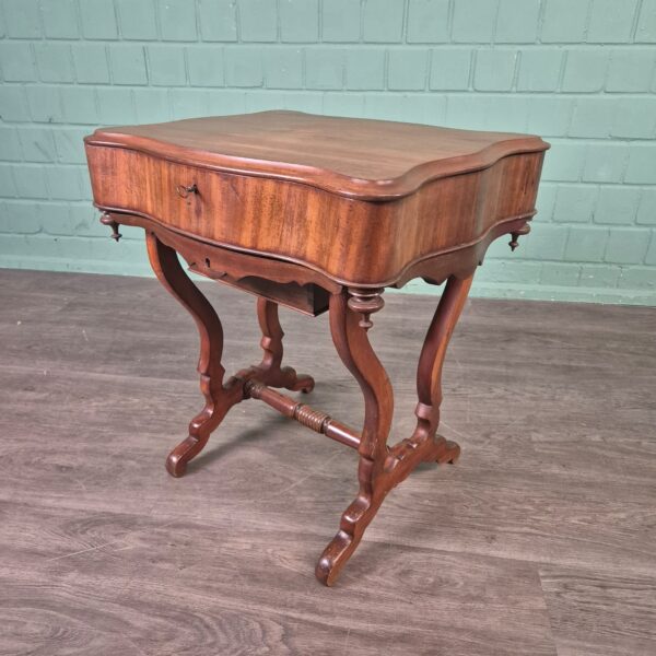 Naaitafeltje Biedermeier 1850 Mahonie - Afbeelding 5