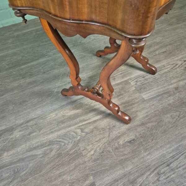 Naaitafeltje Biedermeier 1850 Mahonie - Afbeelding 12