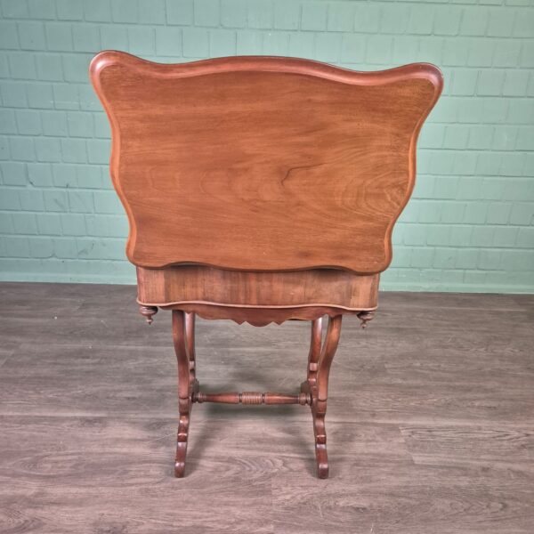 Naaitafeltje Biedermeier 1850 Mahonie - Afbeelding 18