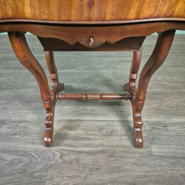 Naaitafeltje Biedermeier 1850 Mahonie - Afbeelding 17