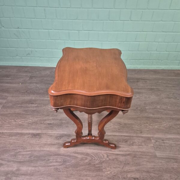 Naaitafeltje Biedermeier 1850 Mahonie - Afbeelding 7