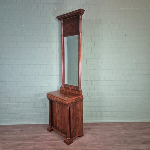 Spiegel mit Console Biedermeier 1820 Mahonie