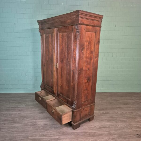 Kast KledingkastGründerzeit 1880 Eiken - Afbeelding 13