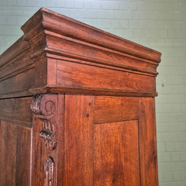 Kast KledingkastGründerzeit 1880 Eiken - Afbeelding 6