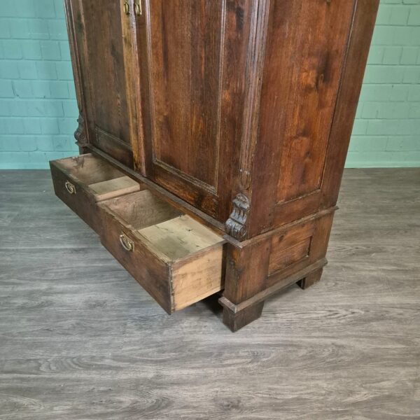 Kast KledingkastGründerzeit 1880 Eiken - Afbeelding 14